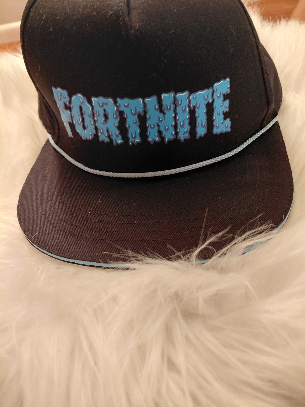 Fortnite Kids Black and Light Blue Baseball Cap